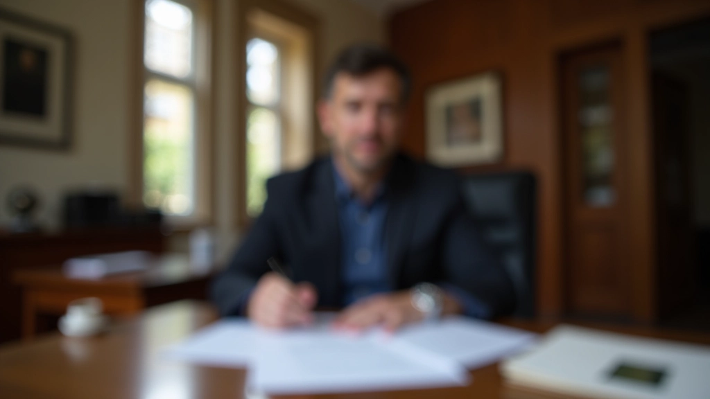 Oficina legal profesional con documentos de herencia y planificación patrimonial